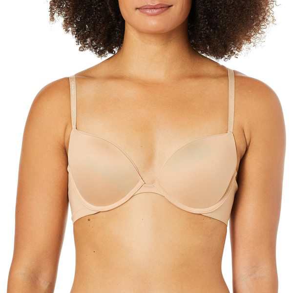 カルバンクライン レディース ブラジャー アンダーウェア Women's Constant Push Up Plunge Bra Bare