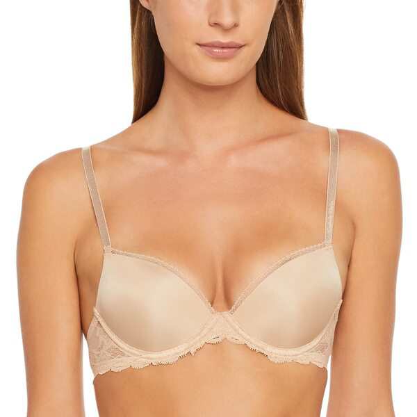 カルバンクライン レディース ブラジャー アンダーウェア Women's Seductive Comfort with Lace Demi Bra Bare