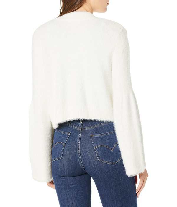 ハイクオリティ 送料無料 カルバンクライン Calvin Klein レディース 女性用 ファッション セーター Women#039;s  Feather Yarn Shrug with Wide Sleeve Cream