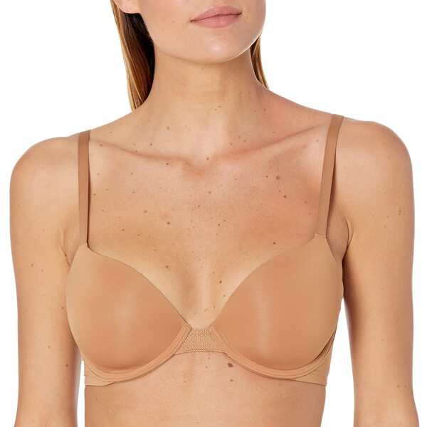 カルバンクライン レディース ブラジャー アンダーウェア Women's Perfectly Fit Flex Lightly Lined Demi Bra Bronzed