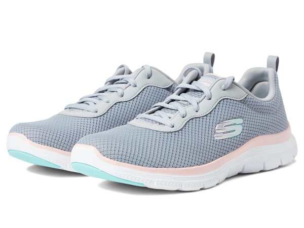 スケッチャーズ レディース スニーカー シューズ Flex Appeal 4.0 - Brilliant View Gray/Light Pinkの通販は
