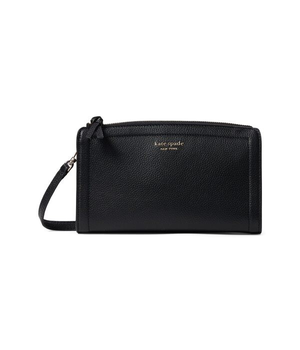 ケイトスペード レディース ハンドバッグ バッグ Knott Pebbled Leather Small Crossbody Black