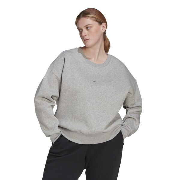 アディダス レディース パーカー・スウェット アウター Plus Size All SZN Sweatshirt Medium Grey Hea