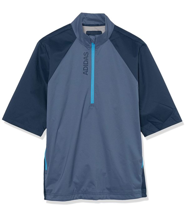 アディダス メンズ コート アウター Provisional Short Sleeve Rain Jacket Crew Navy