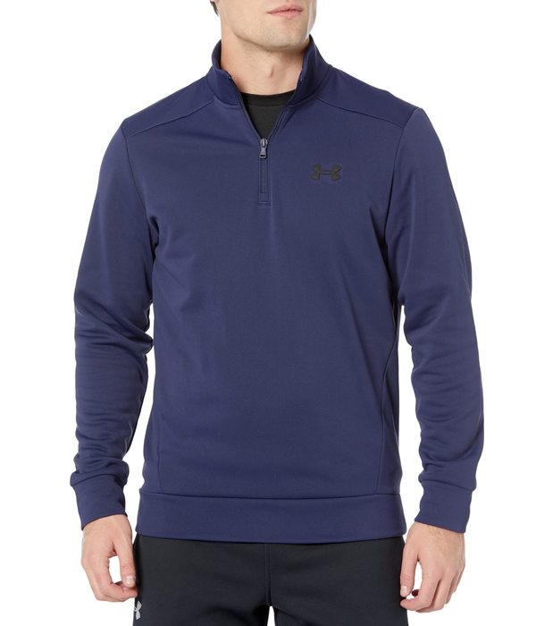 アンダーアーマー メンズ パーカー・スウェット アウター Armour Fleece 1/4 Zip Midnight Navy/Bの通販は