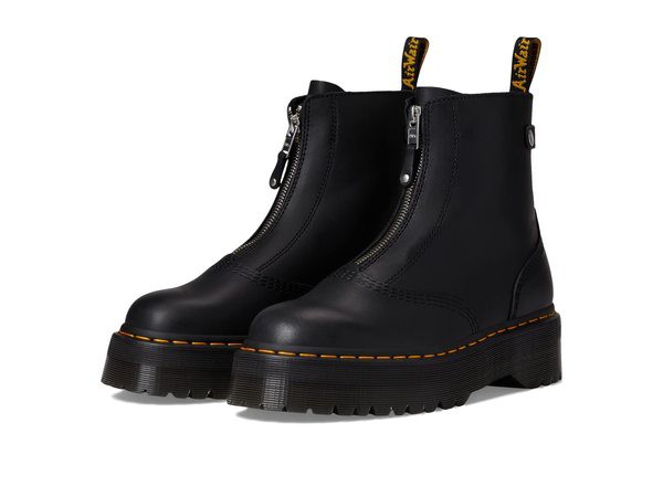 ドクターマーチン レディース ブーツ・レインブーツ シューズ Jetta Sendal Leather Boot Black Sendal