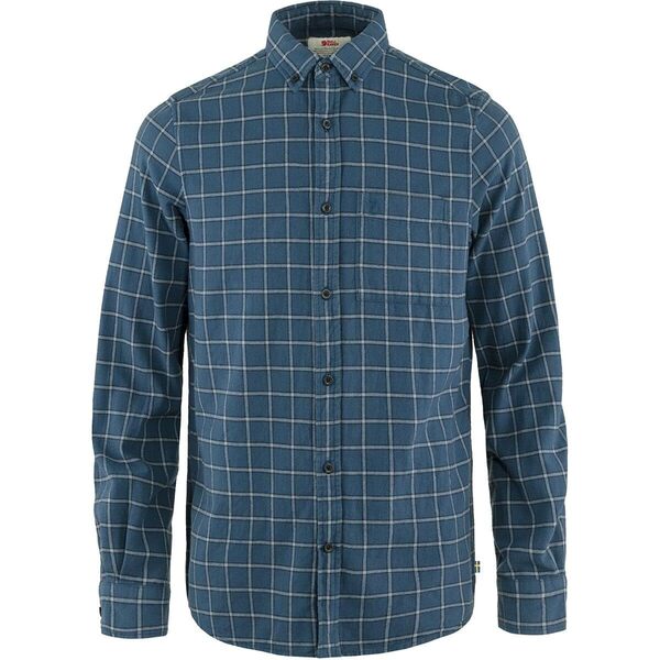 フェールラーベン メンズ シャツ トップス Ovik Flannel Shirt Indigo Blue/Fliの通販は