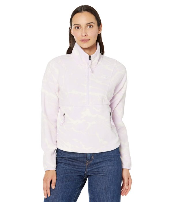ノースフェイス レディース コート アウター Printed TKA Attitude 1/4 Zip Fleece Lavender Fog Moの通販は 22,260円