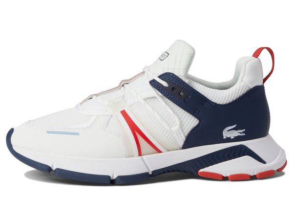 ラコステ メンズ スニーカー シューズ L003 0722 1 SMA White Navy Red