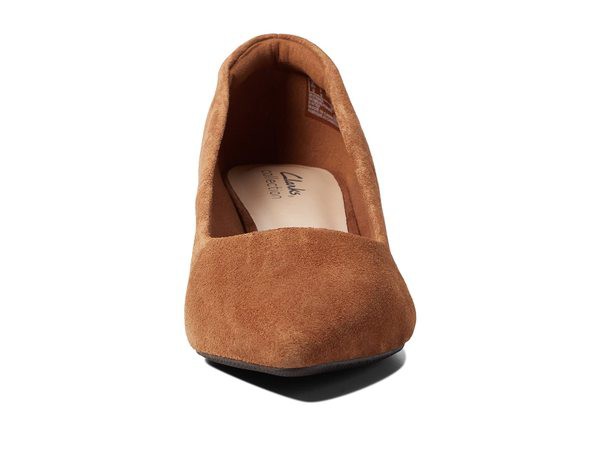 クラークス レディース ヒール シューズ Teresa Step Dark Tan Suedeの