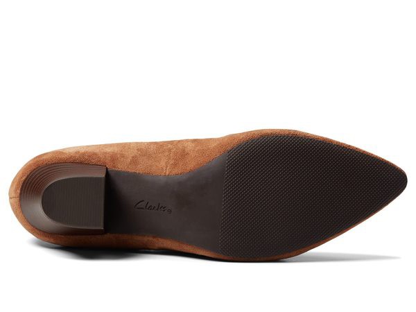 クラークス レディース ヒール シューズ Teresa Step Dark Tan Suedeの