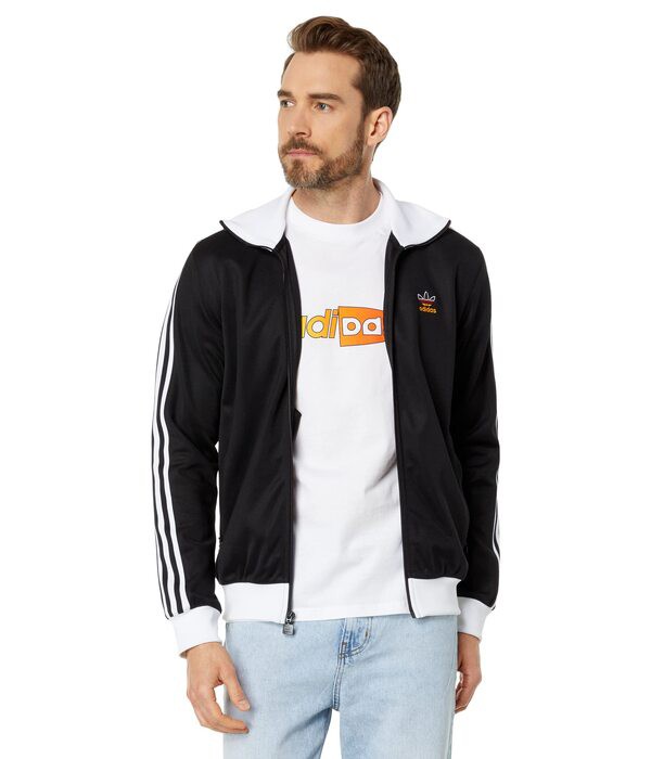 アディダス メンズ コート アウター Beckenbauer Track Jacket Black