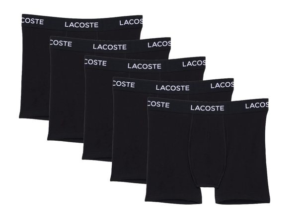 ラコステ メンズ ボクサーパンツ アンダーウェア 5-Pack Boxer Brief Black