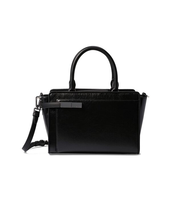 カルバンクライン レディース ハンドバッグ バッグ Jade Satchel Black/Silver