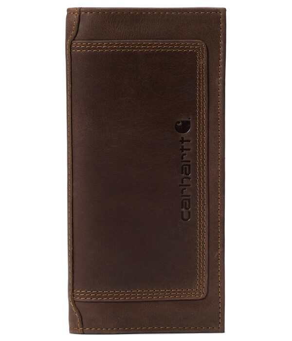 カーハート メンズ 財布 アクセサリー Leather Triple-Stitched Rodeo Wallet Brown