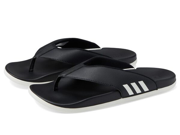 アディダス レディース サンダル シューズ Adilette Comfort Flip-Flop Black/White/Bla