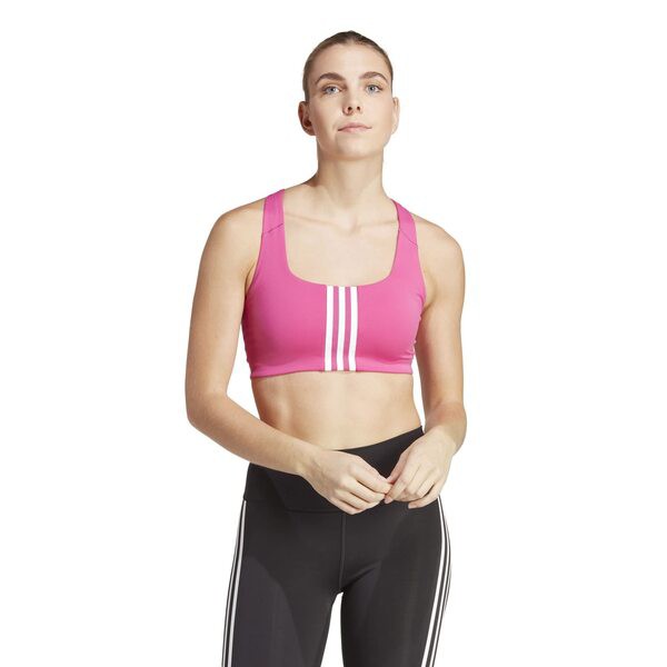 アディダス レディース ブラジャー アンダーウェア PowerImpact Training Medium Support Bra Semi Lucid Fuch