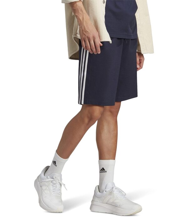 アディダス メンズ ハーフパンツ・ショーツ ボトムス Essentials 3-Stripes Single Jersey Shorts Ink/Whiteの通販は