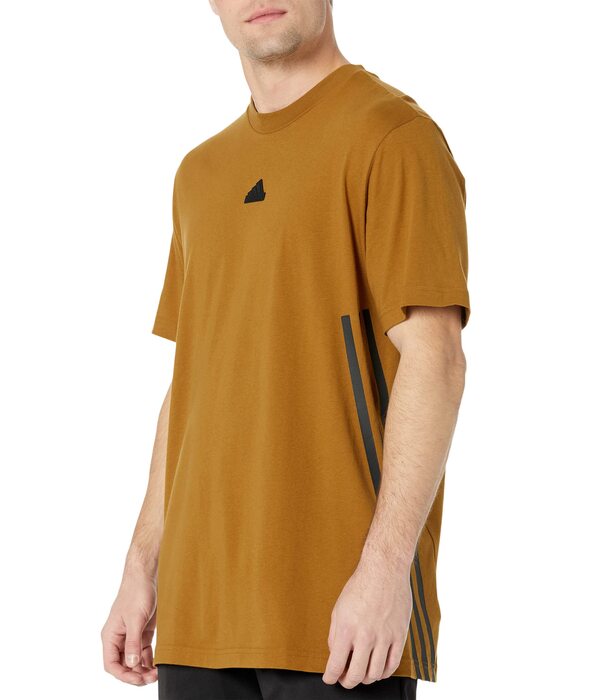 アディダス メンズ シャツ トップス Future Icon 3-Stripes Tee Bronze Strataの通販は