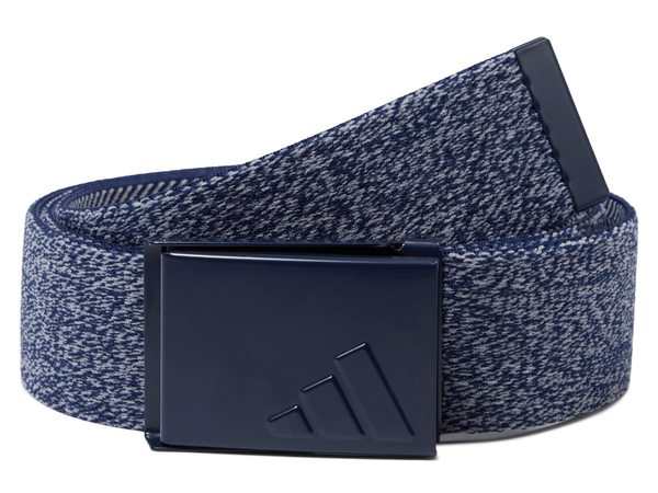 アディダス メンズ ベルト アクセサリー Golf Stretch Heather Web Belt Reversible Collegiate Navy