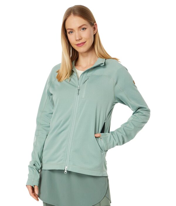 フェールラーベン レディース コート アウター Abisko Lite Fleece Jacket Misty Greenの通販は
