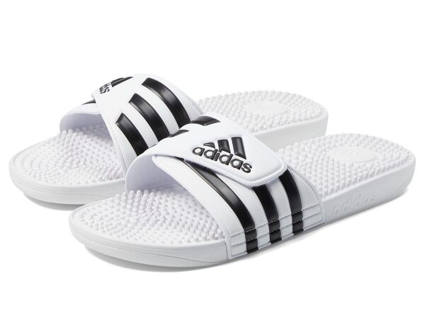 アディダス レディース サンダル シューズ adissage White/Core Blac