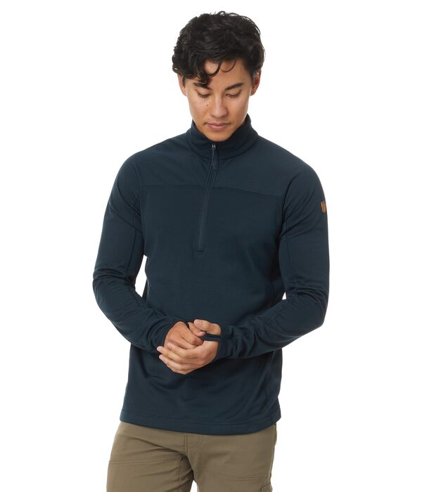 フェールラーベン メンズ コート アウター Abisko Lite Fleece 1/2 Zip Dark Navyの通販は