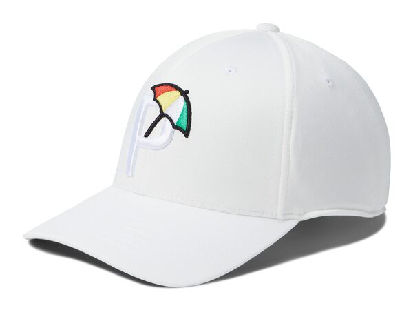 プーマ メンズ 帽子 アクセサリー Palmer P Cap Bright White/As