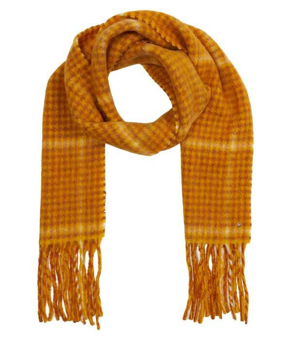 ケイトスペード レディース マフラー・ストール・スカーフ アクセサリー Fiesta Plaid Brushed Scarf Saffron Yellow