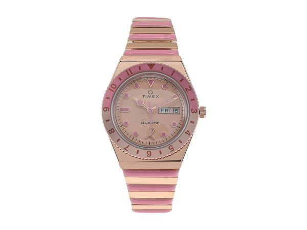 タイメックス レディース 腕時計 アクセサリー 36 mm Timex X BCRF Q 3-Hand Expansion Fit Bracelet Watch Rose Goldの通販は