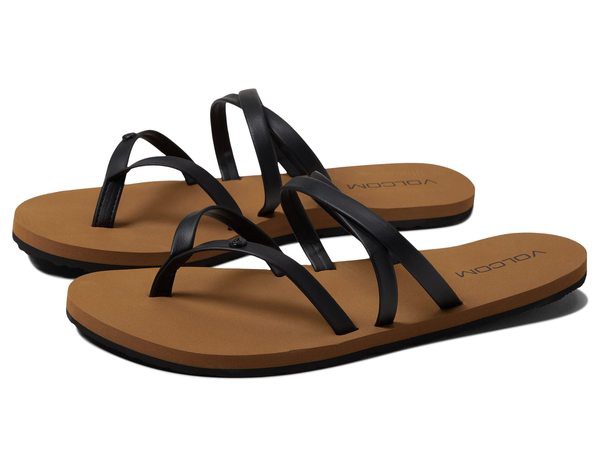 ボルコム レディース サンダル シューズ Easy Breezy II Sandal Black 1