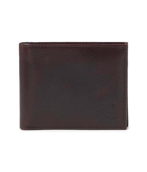 カーハート メンズ 財布 アクセサリー Oil Tan Leather Passcase Wallet Brown