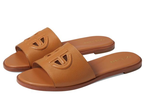 コールハーン レディース サンダル シューズ Flynn Logo Slide Sandal Pecan Leather