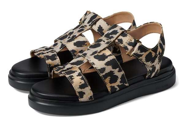 コールハーン レディース サンダル シューズ Grandpro Rally Fisherman Sandal Leopard Jacquar