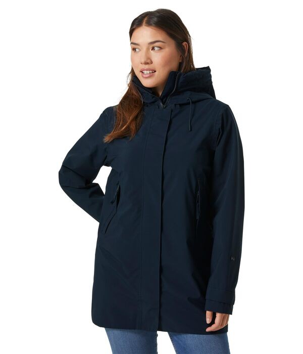 ヘリーハンセン レディース コート アウター Victoria Mid Length Raincoat Navy