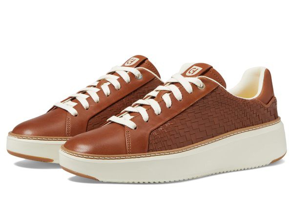 コールハーン レディース スニーカー シューズ GrandPro TopSpin Sneaker British Tan Wov