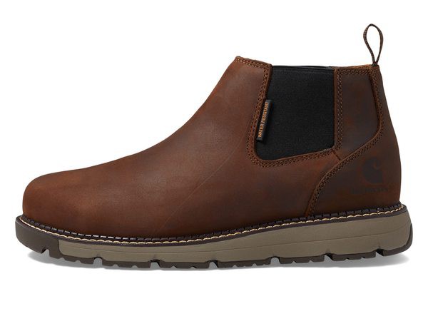 カーハート メンズ ブーツ・レインブーツ シューズ Millbrook 4 Romeo Steel Toe Wedge Work Boot Brown Oil Tanne