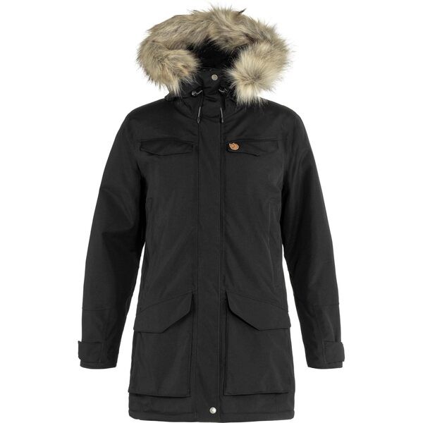 フェールラーベン レディース コート アウター Nuuk Parka Black