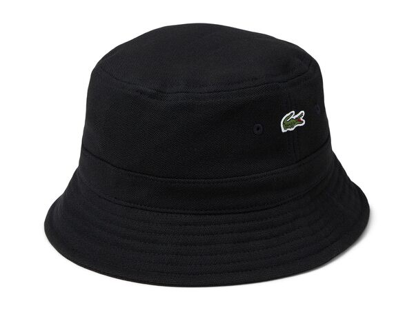 ラコステ メンズ 帽子 アクセサリー Classic Pique Bucket Hat Black