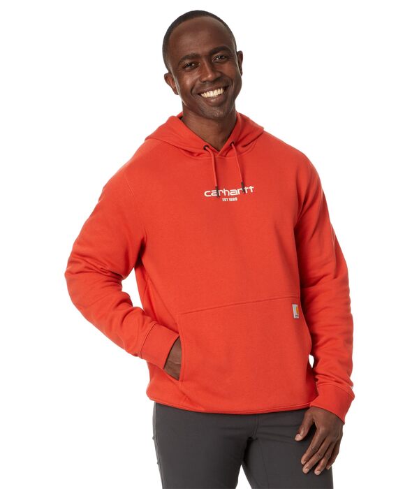 カーハート メンズ パーカー・スウェット アウター Force Relaxed Fit Lightweight Logo Graphic Sweatshirt Red Barnの通販は