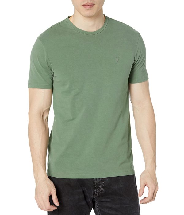 オールセインツ メンズ シャツ トップス Ossage Short Sleeve Crew Sap Greenの通販は 16,480円