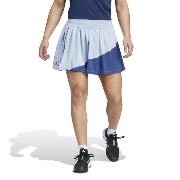 アディダス レディース スカート ボトムス Clubhouse Pleated Tennis Skirt Wonder Blue/Nob