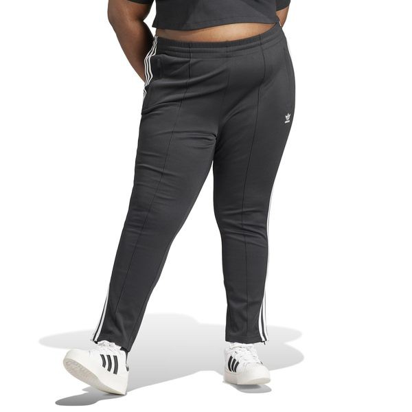 アディダス レディース カジュアルパンツ ボトムス Plus Size Superstar Track Pants Black 1