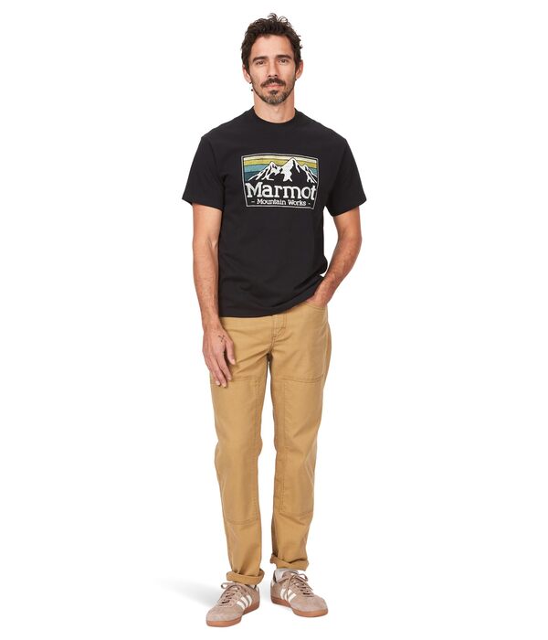 マーモット メンズ シャツ トップス MMW Gradient Tee Short Sleeve Blackの通販は