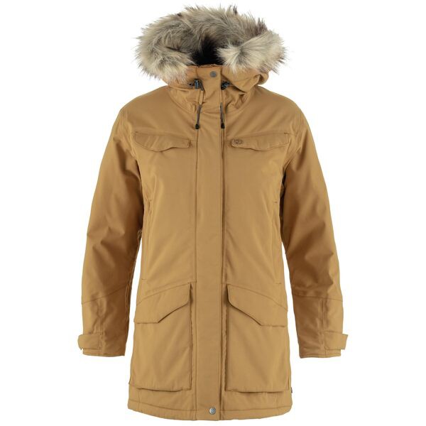 フェールラーベン レディース コート アウター Nuuk Parka Buckwheat Brown