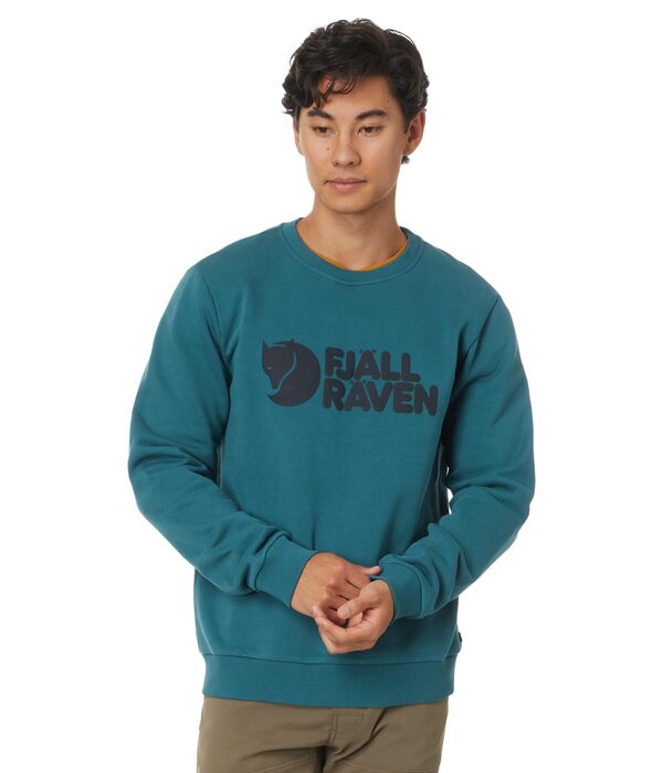 フェールラーベン メンズ パーカー・スウェット アウター Fjallraven Logo Sweater Deep Seaの通販は