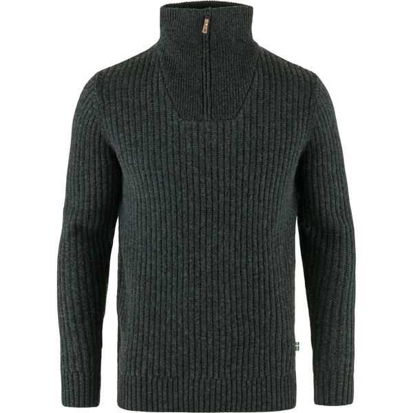 フェールラーベン メンズ ニット・セーター アウター Ovik 1/2 Zip Knit Dark Grey