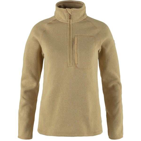 フェールラーベン レディース コート アウター Ovik Fleece 1/2 Zip Dune Beigeの通販は