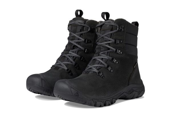 キーン レディース ブーツ・レインブーツ シューズ Greta Boot Waterproof Black/Black