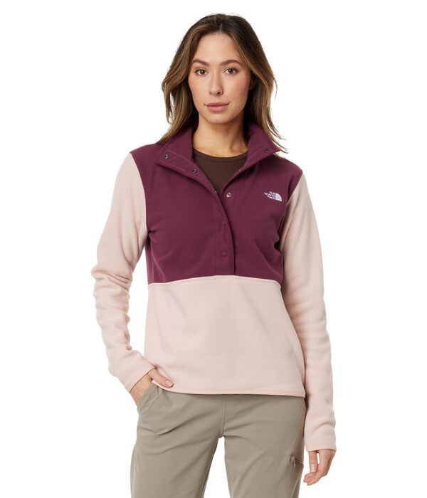 ノースフェイス レディース コート アウター Alpine PolartecR 100 1/2 Snap Pink Moss/Boyseの通販は 17,375円